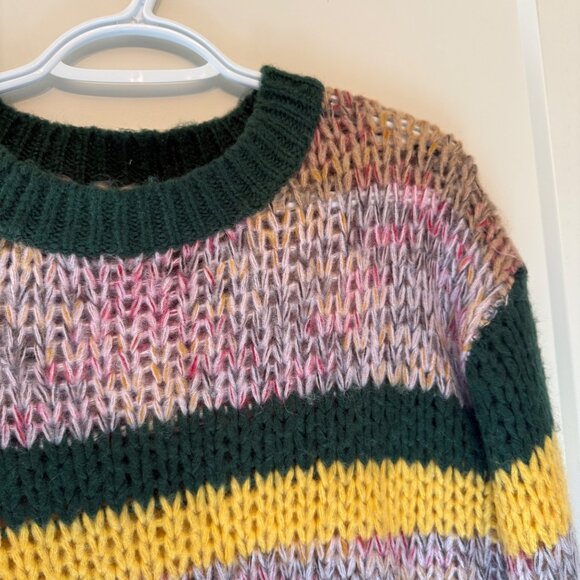 Heartloom S Multicolor Striped Knit Sweater Acrylic & Polyamide Blend - Picture 3 of 9